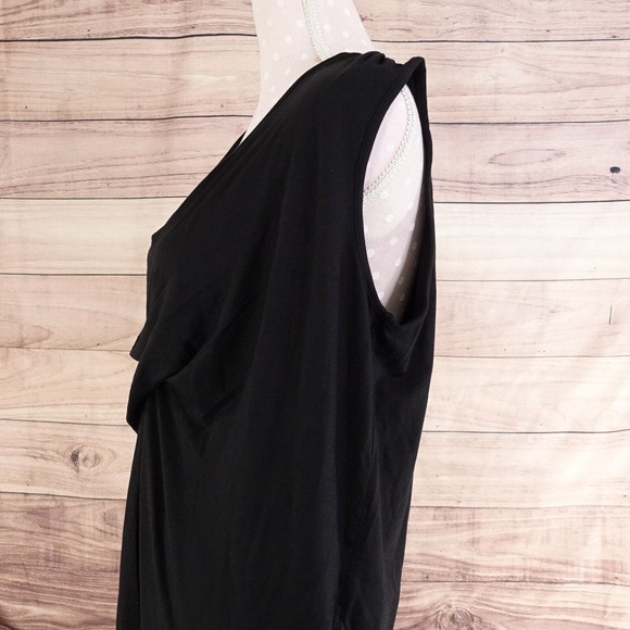 NWT INGRED & ISABEL BLACK DRAPE DRESS WOMENS SIZE M MEDIUM NEW! - Picture 3 of 7
